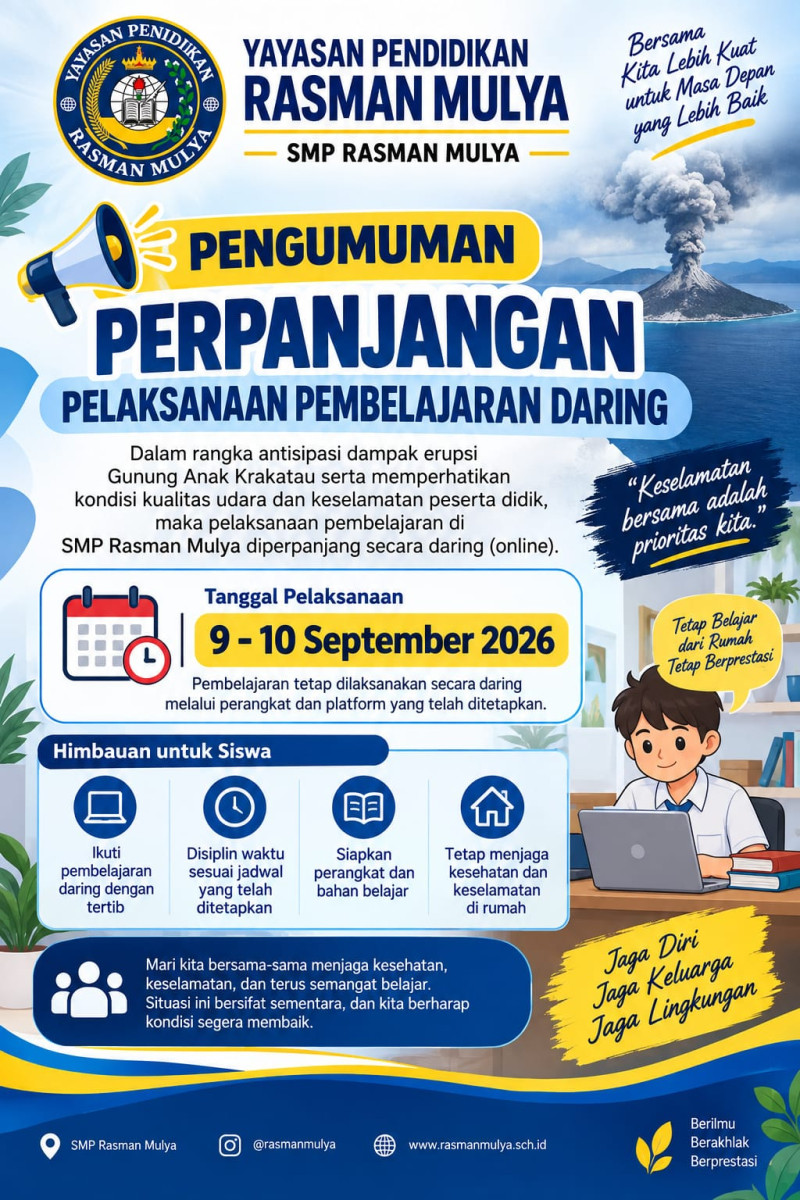 PERPANJANGAN PELAKSANAAN PEMBELAJARAN DARING
